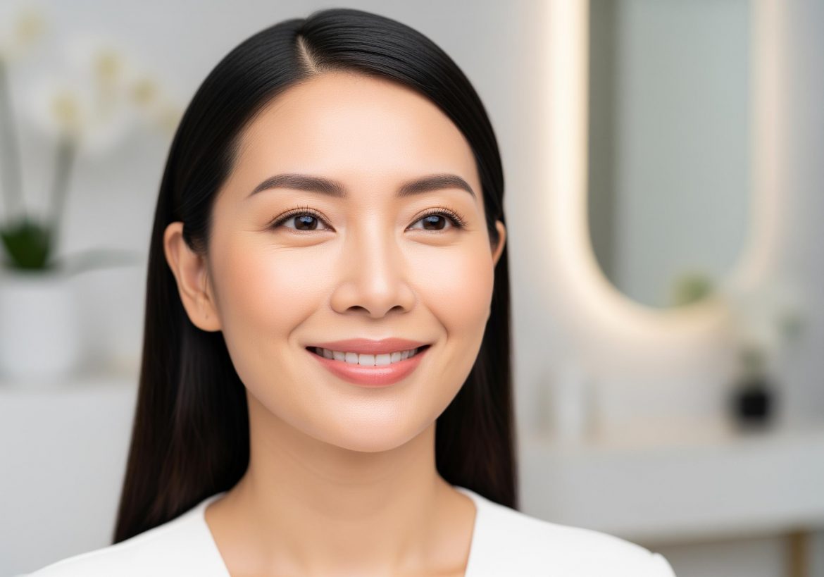 xoá nếp nhăn khoé miệng