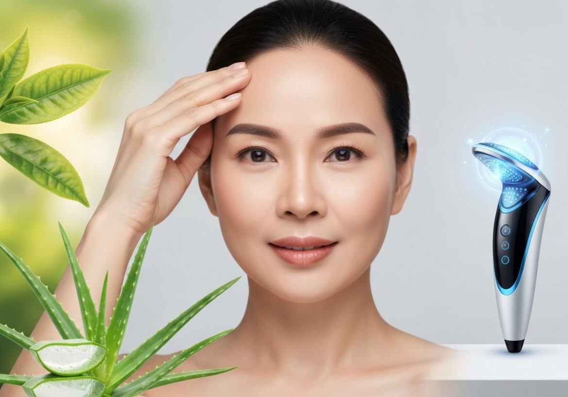 xóa nếp nhăn trên trán