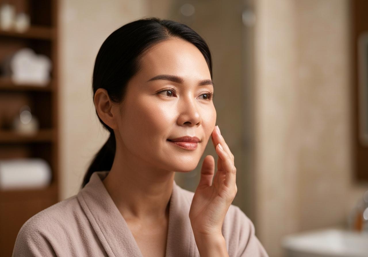 chăm sóc sau khi căng da mặt bằng chỉ